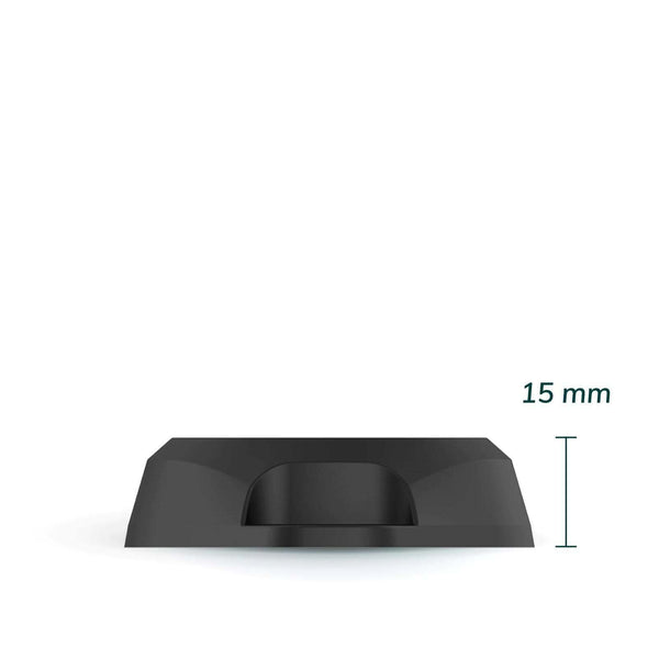 Side profile of RuuviTag Pro sensor indicating 15 millimetres total height