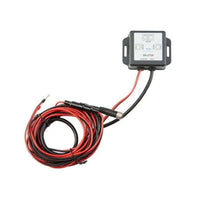 Simarine Pico power cable splitter with four SICOM ports and a long coiled red and black cable