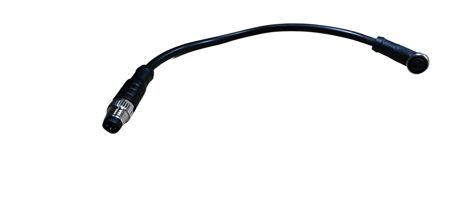 Simarine Pico screen data cable with straight and right angle connectors on white background