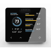 Simarine Pico standalone battery monitor display in silver showing power usage and state of charge SI-PICO-2