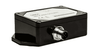 Perspective view of black Simarine SN01 NMEA 2000 Gateway with threaded male connector