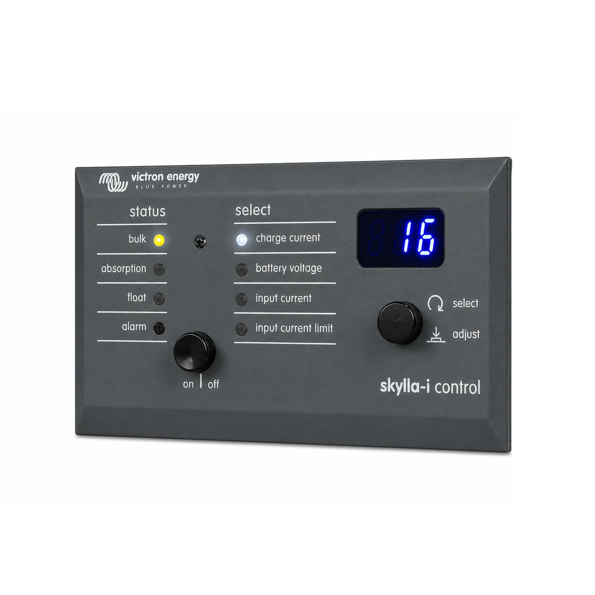 Perspective view of the Skylla-i Control GX remote interface for charger monitoring