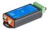 Angled view highlighting the circular BMS ports on the orange end panel