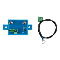 Top view of the 65A Smart BatteryProtect alongside its included grounding cable