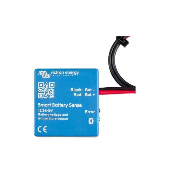 Front view of the Smart Battery Sense unit housing showing wiring labels