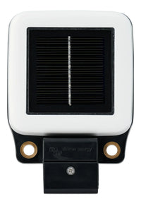 Top view of monitor showing two 6.5mm mounting holes and alignment bracket