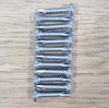 Set of stainless steel self-tapping screws included for securing solar panels to brackets