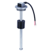 Stainless steel 475mm rod tank level sensor with 1-1/4 inch BSP thread and black float mechanism