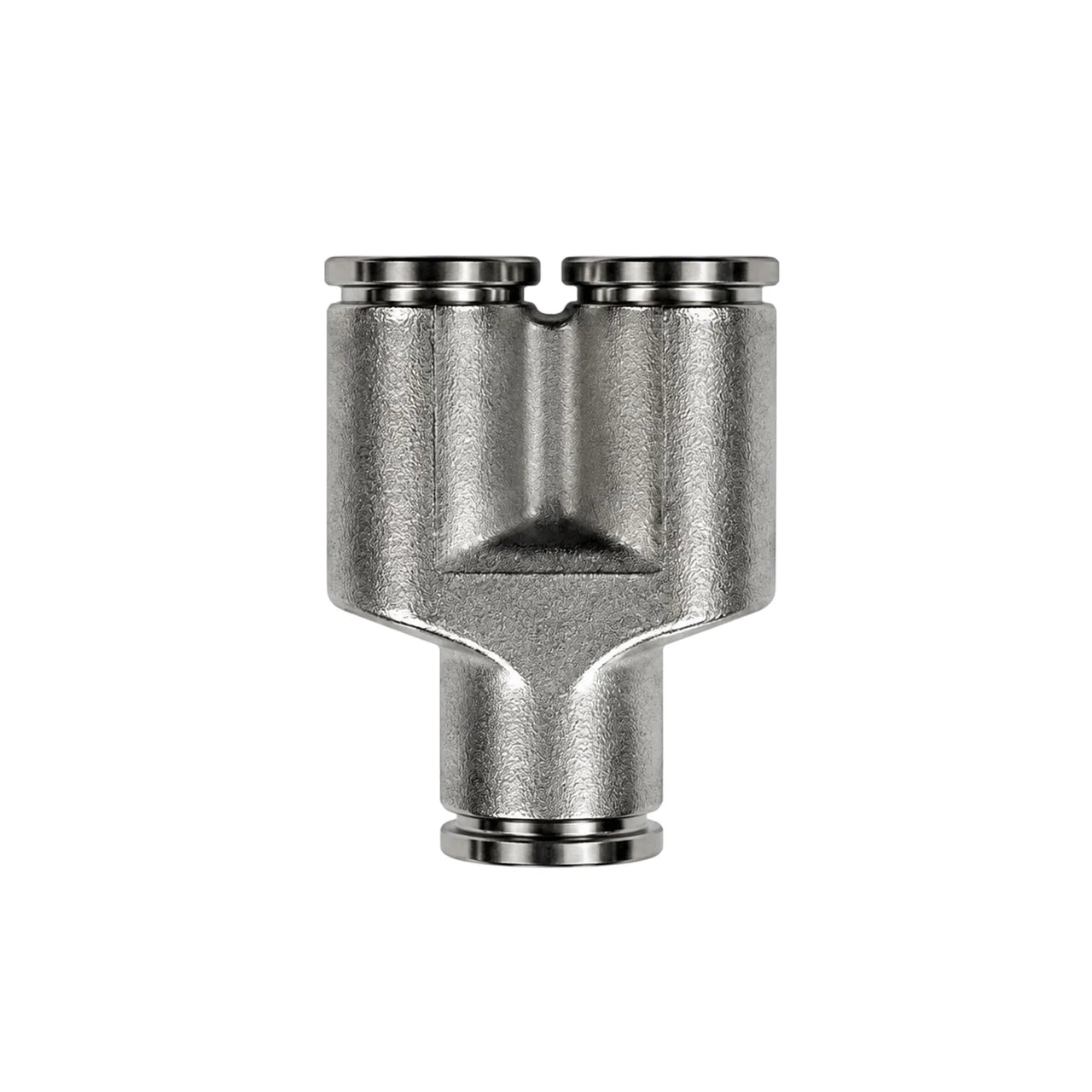 304 stainless steel Y-shaped push-in joiner for 10mm OD PTFE battery vent tubing