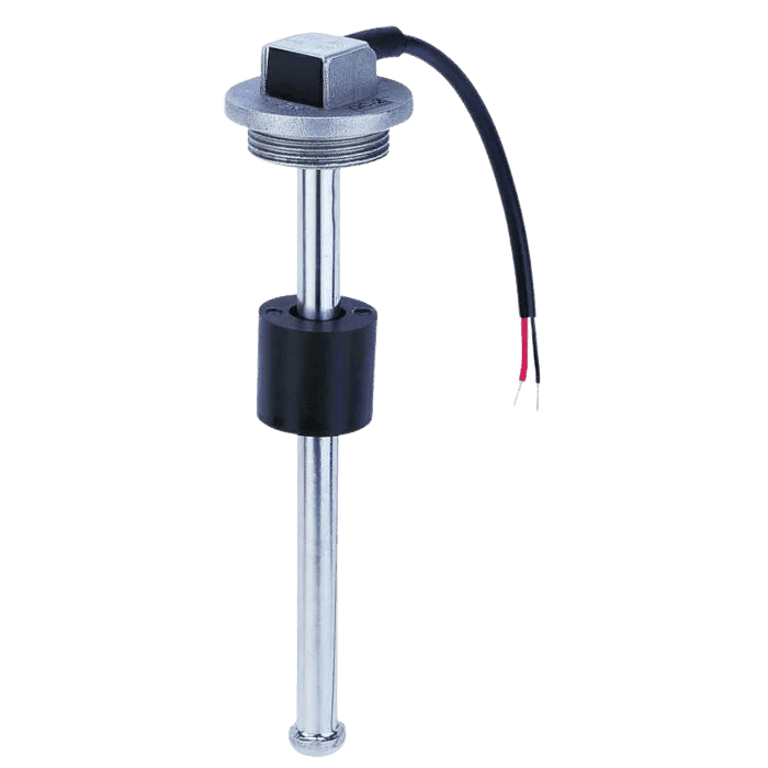 Enerdrive 750mm stainless steel tank level sensor with black float and wiring lead