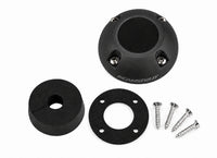 Components of a Starlink cable seal kit with black dome, split bung, gasket and screws