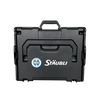Front view of black Stäubli L-Boxx tool case with logo