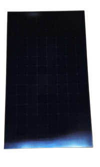 Perspective view of the sleek all-black finish on the SunPower Maxeon 3 solar panel