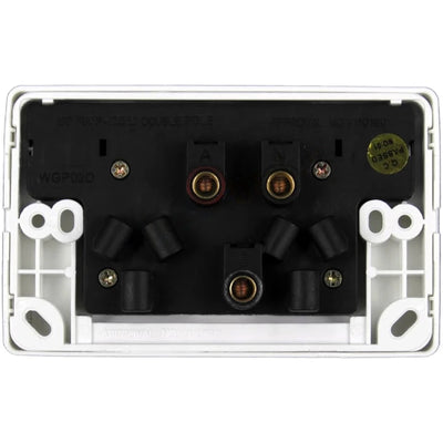 Tesla White Power Point Double Pole 10Amp GPO Outlet