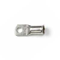 Top-down view of 50mm² M8 copper lug with size identification markings