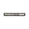 Technical top-down view of a 6-terminal 150A busbar without cover
