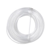 Top view of a coiled white 10mm PTFE battery vent tube