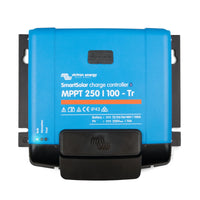 Top view of MPPT solar controller with the WireBox-XL terminal cover installed