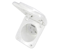 Transco 10A White Caravan Power Outlet