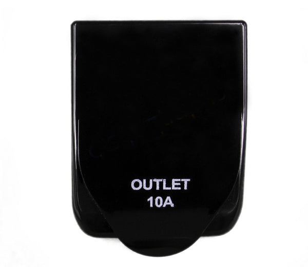 Transco 10A Black Caravan Power Outlet