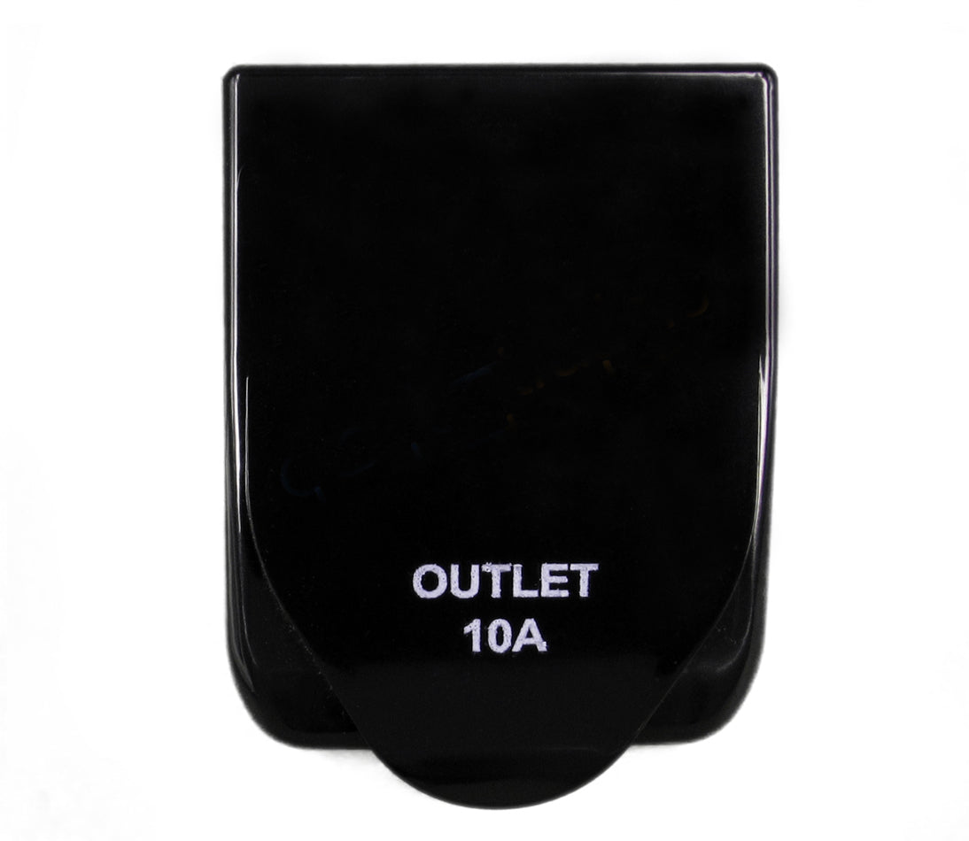 Transco 15A Black Caravan Power Outlet