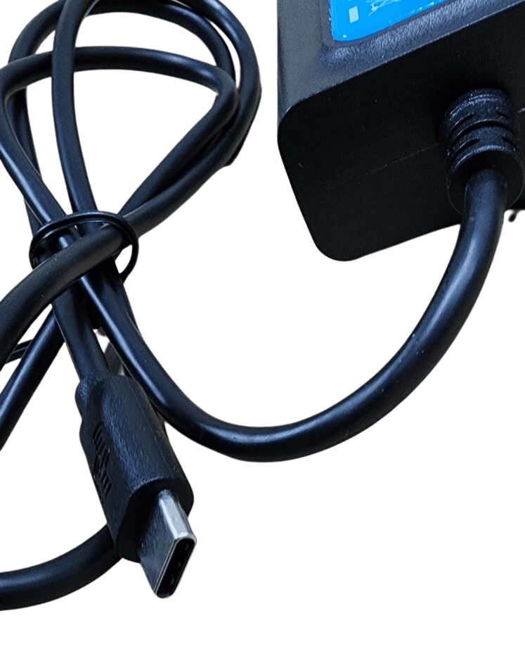 Close-up detail of the USB-C male connector plug
