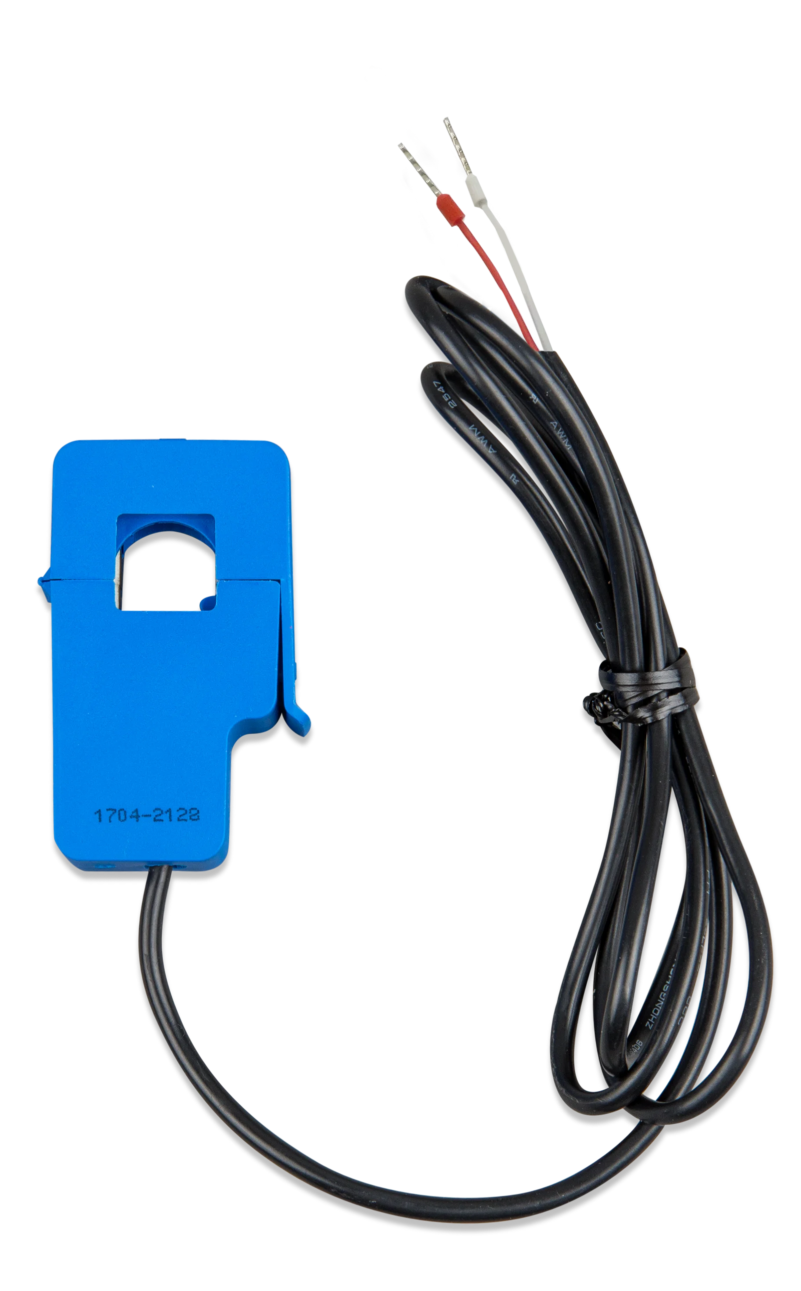 Victron blue split-core current transformer with 1m black cable and ferrule wire-ends