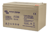 Side perspective of Victron 12V 14Ah AGM battery showing top spade terminals