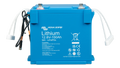 Victron 12.8V 150Ah Smart NG LiFePO4 battery front view showing BMS cables and rope handles