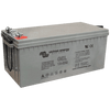 Victron 12V 220Ah gel deep cycle battery with grey casing and integrated rope carry handles