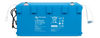 Front view of blue Victron 12V 300Ah Smart NG lithium battery with carry handles and BMS cables