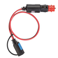 12V accessory cigarette plug with 16A fuse and DC connector for Victron IP65 battery chargers