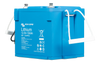Side perspective of Victron 150Ah Smart NG battery highlighting durable blue enclosure