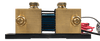 Rear side of the 2000A battery shunt showing the segmented resistor plate design