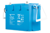 Perspective view of a Victron lithium battery showing handles and terminals