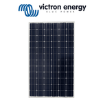Front view of Victron 215W monocrystalline solar panel with silver aluminium frame