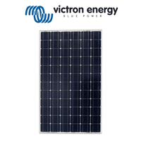 Front view of Victron 215W monocrystalline solar panel with silver aluminium frame