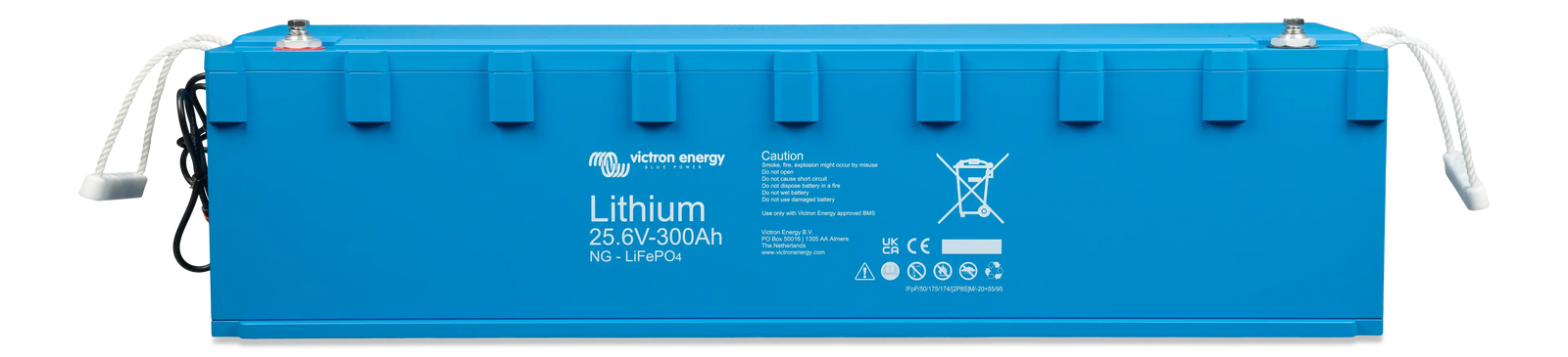 Victron 24V 300Ah Smart NG LiFePO4 battery with rope handles and M8 terminals