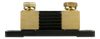 Rear view of the 300A 50mV shunt component showing the resistive element plates