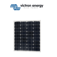 55W monocrystalline solar panel with silver aluminium frame and dark blue cells