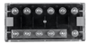 Top-down view of a Victron 6-way MEGA-fuse holder with clear cover