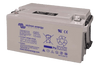 Angled view of 90Ah Victron gel battery showing integrated rope handles for lifting