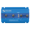 Front view of blue Victron Argodiode 140-3AC battery isolator showing M8 studs and energize terminals
