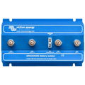 Front view of blue Victron Argodiode 180A battery isolator with four M8 studs and central spade terminals