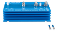 Victron Argofet 100-2 battery isolator with blue heatsink enclosure and crimp terminals