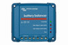 Front view of blue Victron Battery Balancer showing status LEDs and connection terminals