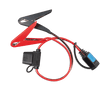 Red and black battery clamps with inline fuse and quick connector for Victron IP65 chargers