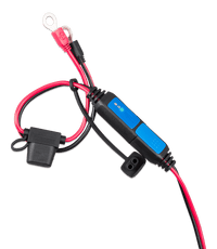 Battery indicator cable with M8 eyelets, inline 30A ATO fuse and LED status module