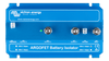 Top-down view of Victron 200A battery isolator terminal connections and indicator LED