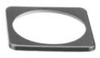 Square plastic bezel accessory for mounting a round Victron battery monitor